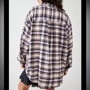 BDG Urban Outfitters Plaid Button-Up Tunic XL